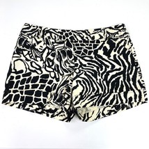 Courtenay Shorts Womens Size 14 Chino Animal Print Safari Mob Wife Summer  - $17.09