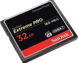 Sandisk 32 GB Extreme Pro CF 160MB/s High Speed UDMA7 Compact Flash Card - £54.33 GBP