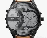 Diesel Mr. Daddy 2.0 Herren-Chronographenuhr aus schwarzem IP und braune... - $149.16