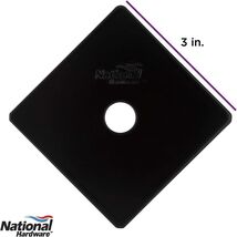 Decorative Washer 3&#39;&#39;, Steel, Black, National Hardware N800-221 Indio Co... - $0.99