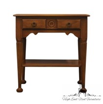 DREXEL FURNITURE Dutchess County Solid Walnut Early American 23&quot; Tiered Night... - £479.51 GBP