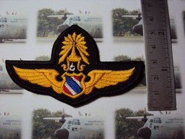 Royal Thai Air Force Pilot RTAF Badge First Class Wing Patch; - £7.95 GBP