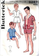 Vintage 1950&#39;s Toddler Boys Separates SHIRT &amp; SHORTS Pattern 9287-b Size 2 - $12.00
