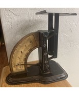 Ideal Postal Scale 2 lb Japanned-Stenciled 1940&#39;s Good - $41.13