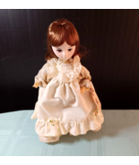Vintage Bradley Doll on Wooden Base with Tag Made in Korea - $11.88