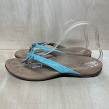 Vionic Womens Bella II Toe Flip Flops Comfort Sandals Thong Aqua Blue Size 11 - £29.16 GBP