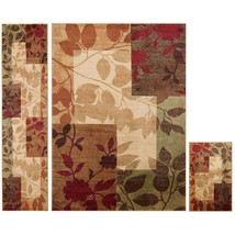 Home Dynamix Amelia Modern Area Rug|3 Piece Set|Beige/Green/Red - £99.99 GBP