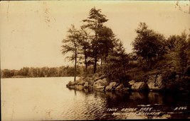 Vintage Real Photo POSTCARD- Twin Bridge Park, Wausaukee, Wisconsin BK56 - $5.20