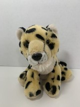Wild Republic K&amp;M small plush jaguar cheetah leopard stuffed wild cat tan black - £8.17 GBP