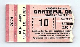 Grateful Dead Concierto Ticket Stub Septiembre 10 1983 Santa Fe Nuevo Mexico - $58.97