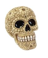 Natural Floral Skull Money Box - $14.99