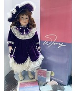 Scarlett  Porcelain Doll 1993 Purple Velvet New LE 8/1k William Tung Col... - £47.44 GBP