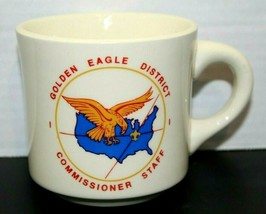 Vintage Boy Scout Golden Eagle District Commissioner Staff BSA Coffee Mu... - $24.75