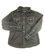 Cactus Shirt Mens Medium Black Modern Fit Long Sleeve Button Up Casual G... - $9.30 CAD