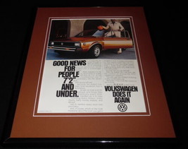 Wilt Chamberlain 1979 VW Volkswagen Rabbit Framed ORIGINAL Vintage Advertisement - £35.49 GBP
