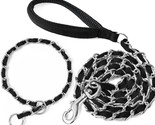 5 Foot Large Dog Chain Leash &amp; Training Choke Collar Black--FREE SHIPPING! - £11.64 GBP