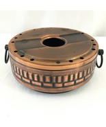 Vintage Copper plated tea-light candle holder made in West Germany 5.5 D... - £21.36 GBP