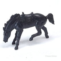 Miniature Toy Horse Cowboy Western Vintage Figure Animal Figurine Play Black - £3.14 GBP