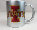 Iowa State University Cyclones Ceramic 4&quot; Silver Coffee Mug Cup - £13.17 GBP