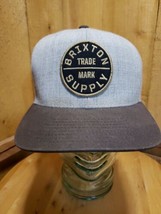 Brixton Supply Trade Mark Skateboard Hat Heather Brown Snapback Baseball... - $29.69
