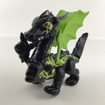 Fisher Price Imaginext Black Ninja Dragon Action Figure Toy Wing Flap 2009 - £19.57 GBP