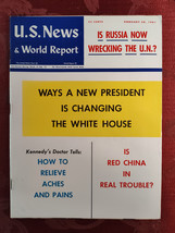 U S NEWS World Report Magazine February 20 1961 New President The White ... - $14.40