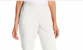 NEW NWT Alfred Dunner Women&#39;s Petite Capri with Button Cuff Eggshell 18P  - $16.33