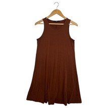 Quince Dress Womens Small Brown Sleeveless Tencel Lyocell Stretch Soft C... - $460.95 MXN