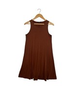 Quince Dress Womens Small Brown Sleeveless Tencel Lyocell Stretch Soft C... - $34.32 CAD