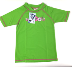 Kanu Surf Girl&#39;s Size 12 Protective Rashguard Green Swim Shirt NEW - $11.86