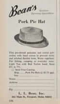 1975 Print Ad L.L. Bean&#39;s Pork Pie Hats Fishing,Camping,Everyday Freeport,ME - £7.06 GBP