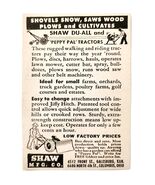 1947 Shaw Du-All Peppy Pal Tractors Advertisement Vintage Agriculture E8H - €17,04 EUR