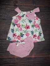 NEW Boutique Baby Girl Floral Tunic Bloomers Outfit Set - £5.92 GBP