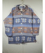 Vanity Fair Aztec Southwest Fleece Button Shacket Women&#39;s 1X - $29.99