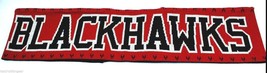 Reebok Chicago Blackhawks NHL Face Off Hockey Team Knit Winter Scarf - £14.87 GBP