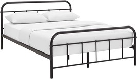 Queen Bed Frame And Headboard In The Modway Maisie Steel Metal Farmhouse... - £152.97 GBP