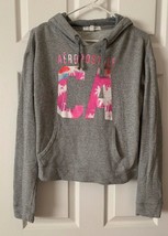 Aeropostale CA Aero Grey W Graphic Pullover Sweatshirt Hoodie Juniors Sz Large - £11.68 GBP