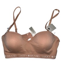 Lucky Brand Convertible Bra 34B Nude Beige Removable Straps Seamless Str... - $435.59 MXN