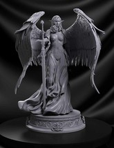 1/8 260mm 3D Print igure Model Kit Beautiful Girl Woman Warrior Angel Unpainted - £108.46 GBP