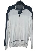 BKE Athletic Fit Men Sweatshirts  Colorblock Pullover1/4 Zip Mock-Neck Cotton XL - £18.19 GBP