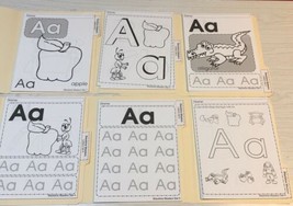 Printed  Worksheets  Letters - 6 Folders -Pre-K Kindergarten Resource 150+ Pgs - £25.65 GBP