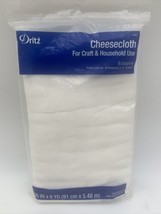 Dritz Cheesecloth Grade #10 White 36-Inch x 6-Yards New In Package - £10.59 GBP