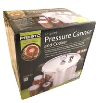 PRESTO 16-Quart Pressure Canner Cooker 01755 Aluminum Dial Gauge Silver Rack - £75.89 GBP