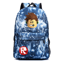Roblox theme lightning backpack schoolbag daypack bookbag thumb200