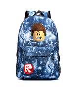 Roblox Theme Lightning Backpack Schoolbag Daypack Bookbag Head Logo - £23.94 GBP