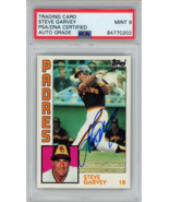 1984 Topps Steve Garvey Signed COA PSA 9 San Diego Padres Slabbed Autograph - $1,413.72 MXN