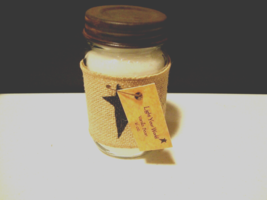 Mason jar Vanilla Bean jar candle Star wrap - £15.17 GBP