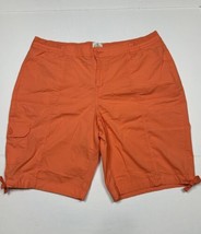 St. Johns Bay Coral Chino Shorts Women Plus Size 22W (Meas 41x11) Elasti... - $12.04