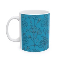 Vintage Floral Ceramic Mug, Tea Cup, Coffee Tea Lover Gift - $264.67 MXN+