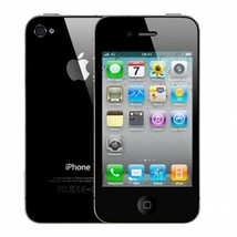 BLACK APPLE IPHONE 4 16GB UNLOCKED CELL PHONE FIDO ROGERS CHATR TELUS BE... - $36.67